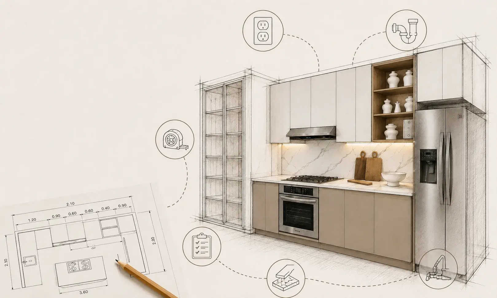qué tomar en cuenta en un proyecto de cocina